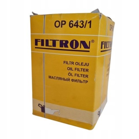RENAULT CLIO I RAPID 1.9D FILTR OLEJU FILTRON OP 643/1