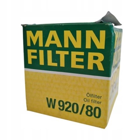 VOLKSWAGEN TARO 2.2 FILTR OLEJU MANN FILTER W 920/80