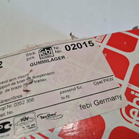 OPEL ASTRA F VECTRA A TULEJA SILENTBLOCK WAHACZA FEBI 02015