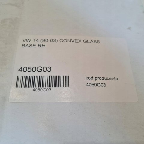 VW TRANSPORTER T4 SZKŁO WKŁAD LUSTERKA PRAWE 4050G03 VW TRANSPORTER T4 SZKŁO WKŁAD LUSTERKA PRAWE 4050G03