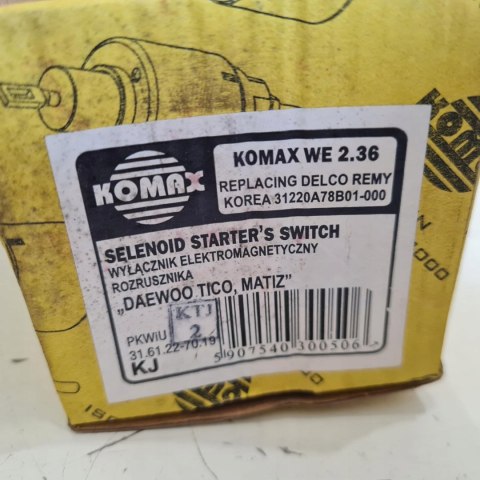 DAEWOO TICO MATIZ ELEKTROMAGNES ROZRUSZNIKA KOMAX WE 2.36 DAEWOO TICO MATIZ ELEKTROMAGNES ROZRUSZNIKA KOMAX WE 2.36