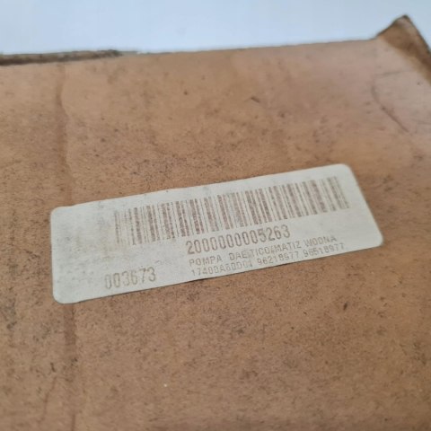 DAEWOO TICO MATIZ POMPA WODY 96510977 DAEWOO TICO MATIZ POMPA WODY 96510977