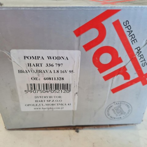FIAT BRAVO BRAVA 1.8 16V POMPA WODY HART 336 797 FIAT BRAVO BRAVA 1.8 16V POMPA WODY HART 336 797
