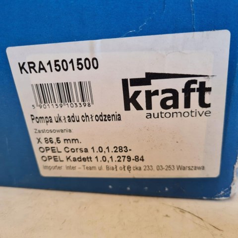 OPEL CORSA A 1.0 1.2 POMPA WODY KRAFT 1501500 OPEL CORSA A 1.0 1.2 POMPA WODY KRAFT 1501500