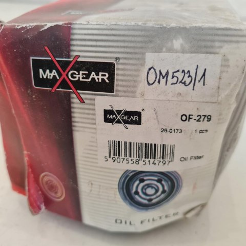 BMW 3 E36 5 E34 TDS FILTR OLEJU MAXGEAR 26-0173 BMW 3 E36 5 E34 TDS FILTR OLEJU MAXGEAR 26-0173