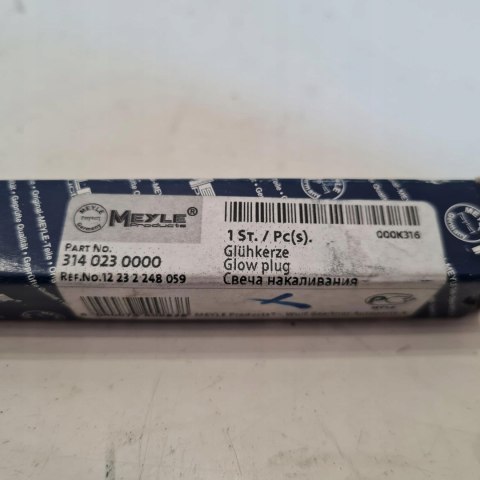 BMW 3 E46 318 320 330 D ŚWIECA ŻAROWA MEYLE 3140230000 BMW 3 E46 318 320 330 D ŚWIECA ŻAROWA MEYLE 3140230000