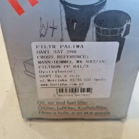 MERCEDES SPRINTER 901 902 903 904 CDI FILTR PALIWA HART 337 288 MERCEDES SPRINTER 901 902 903 904 CDI FILTR PALIWA HART 337 288