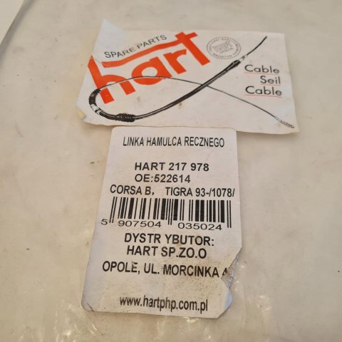 OPEL CORSA B TIGRA LINKA HAMULCA RĘCZNEGO HART 217 978 OPEL CORSA B TIGRA LINKA HAMULCA RĘCZNEGO HART 217 978