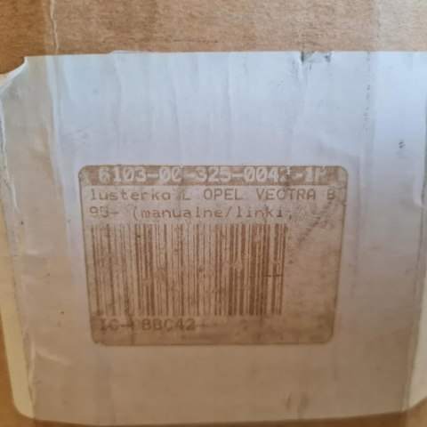 OPEL VECTRA B LUSTERKO LEWE MANUALNE OPEL VECTRA B LUSTERKO LEWE MANUALNE