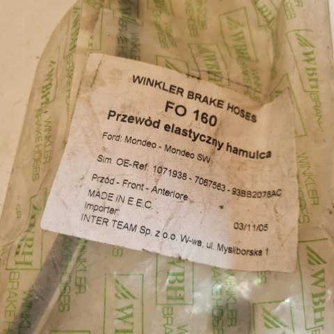 FORD MONDEO I II PRZEWÓD HAMULCOWY ELASTYCZNY FORD MONDEO I II PRZEWÓD HAMULCOWY ELASTYCZNY