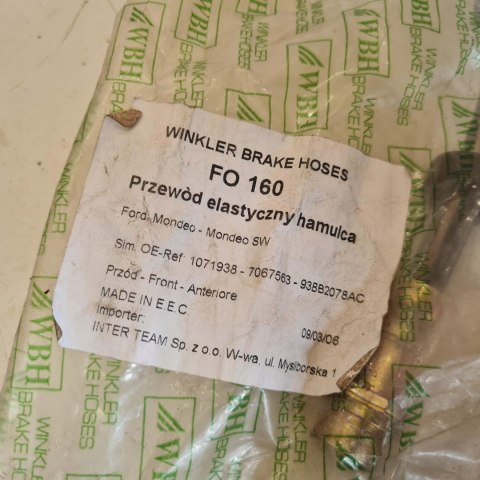 FORD MONDEO I II PRZEWÓD HAMULCOWY ELASTYCZNY FORD MONDEO I II PRZEWÓD HAMULCOWY ELASTYCZNY