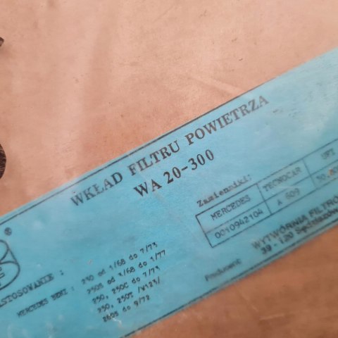 MERCEDES W108 W114 W123 FILTR POWIETRZA WA 20-300 MERCEDES W108 W114 W123 FILTR POWIETRZA WA 20-300