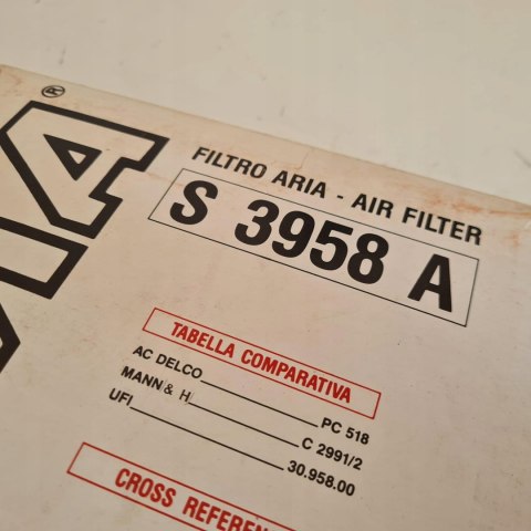 OPEL VECTRA A 1.6 1.8 2.0 FILTR POWIETRZA SOFIMA S3958A OPEL VECTRA A 1.6 1.8 2.0 FILTR POWIETRZA SOFIMA S3958A