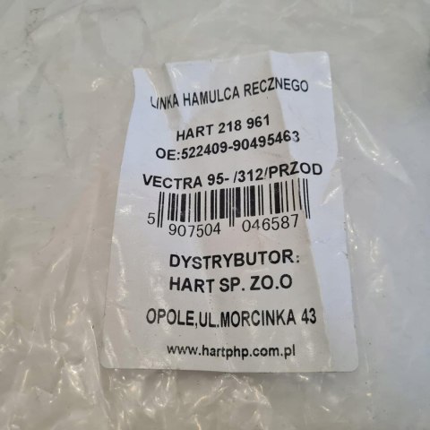 OPEL VECTRA B LINKA HAMULCA RĘCZNEGO HART 218 961 OPEL VECTRA B LINKA HAMULCA RĘCZNEGO HART 218 961