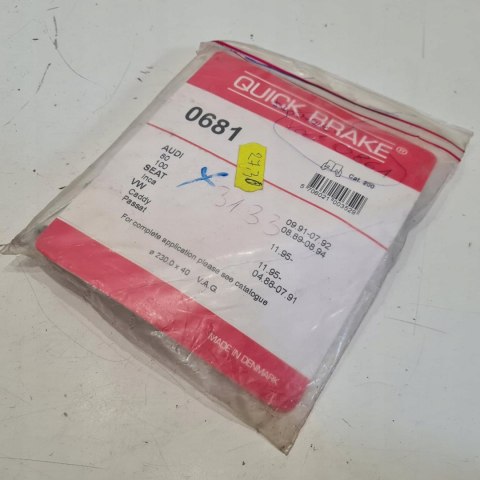 AUDI 80 100 ZESTAW MONTAŻOWY SZCZĘK HAMULCOWYCH QUICK BRAKE 0681 AUDI 80 100 ZESTAW MONTAŻOWY SZCZĘK HAMULCOWYCH QUICK BRAKE 0681