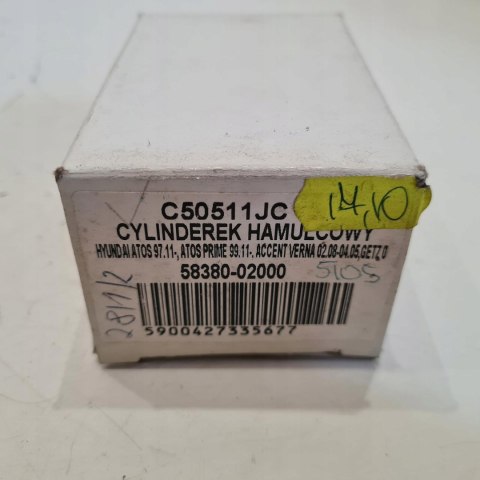 HYUNDAI ACCENT GETZ CYLINDEREK HAMULCOWY 58380-02000 HYUNDAI ACCENT GETZ CYLINDEREK HAMULCOWY 58380-02000