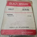 NISSAN MICRA K12 ZESTAW MONTAŻOWY SZCZĘK HAMULCOWYCH QUICK BRAKE 0827
