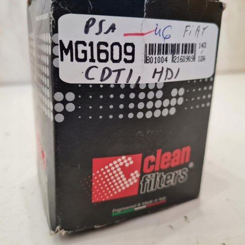 PEUGEOT BOXER CITROEN JUMPER HDI FILTR PALIWA CLEAN FILTER MG1609 PEUGEOT BOXER CITROEN JUMPER HDI FILTR PALIWA CLEAN FILTER MG1609