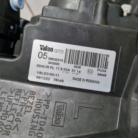 CITROEN C1 LAMPA REFLEKTOR LEWY VALEO 89530374 CITROEN C1 LAMPA REFLEKTOR LEWY VALEO 89530374