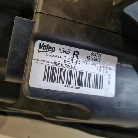 DACIA DOKKER LAMPA REFLEKTOR PRAWY VALEO 90146519 DACIA DOKKER LAMPA REFLEKTOR PRAWY VALEO 90146519