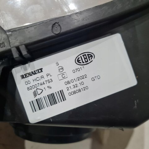 DACIA LOGAN 09-13 LAMPA REFLEKTOR LEWY OE 8200744753 DACIA LOGAN 09-13 LAMPA REFLEKTOR LEWY OE 8200744753