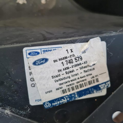 FORD RANGER MK3 NADKOLE ŚRODKOWE LEWY TYŁ TYLNE 1740579 FORD RANGER MK3 NADKOLE ŚRODKOWE LEWY TYŁ TYLNE 1740579