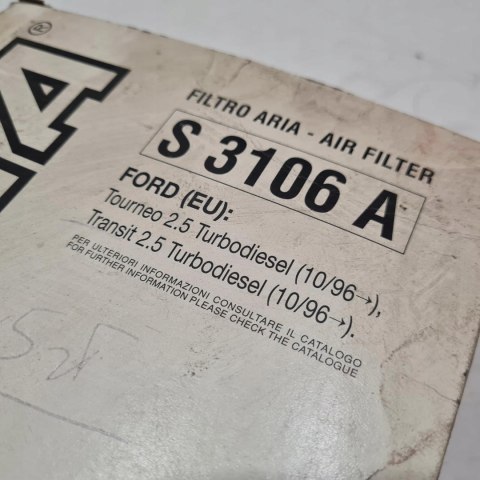 FORD TRANSIT 94-00 2.5 TD FILTR POWIETRZA SOFIMA S3106A FORD TRANSIT 94-00 2.5 TD FILTR POWIETRZA SOFIMA S3106A