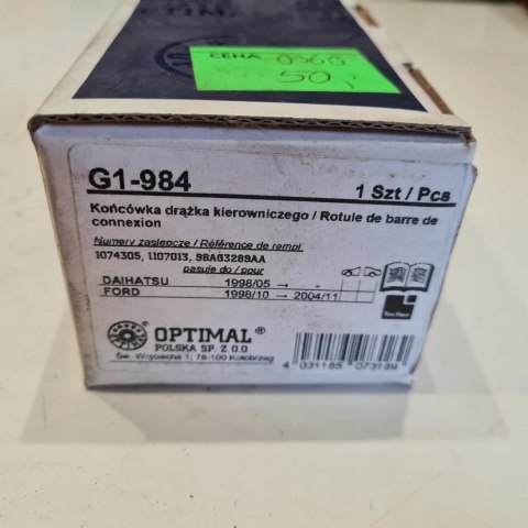 FORD FOCUS I KOŃCÓWKA DRĄŻKA KIEROWNICZEGO OPTIMAL G1-984