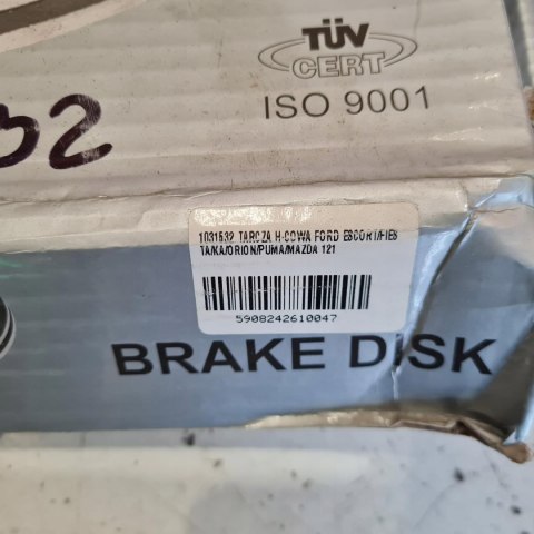 FORD KA PUMA MAZDA 121 TARCZA HAMULCOWA KONACO 1031532 FORD KA PUMA MAZDA 121 TARCZA HAMULCOWA KONACO 1031532
