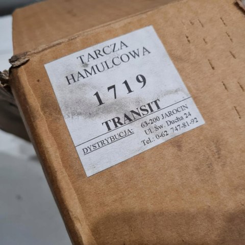 FORD TRANSIT 91- TARCZE HAMULCOWE KOMPLET 1719 FORD TRANSIT 91- TARCZE HAMULCOWE KOMPLET 1719