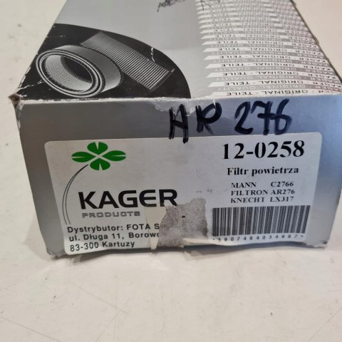 HONDA ACCORD II 1.6 1.8 FILTR PALIWA POWIETRZA KAGER 12-0258 HONDA ACCORD II 1.6 1.8 FILTR PALIWA POWIETRZA KAGER 12-0258
