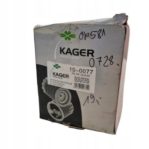 NISSAN ALMERA N15 BLUEBIRD CHERRY II FILTR OLEJU KAGER 10-0077