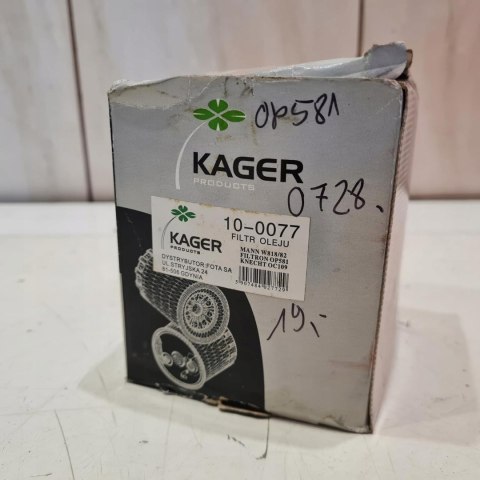 NISSAN ALMERA N15 BLUEBIRD CHERRY II FILTR OLEJU KAGER 10-0077