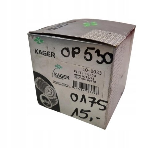 SAAB 900 9000 9-3 9-5 FILTR OLEJU KAGER 10-0033