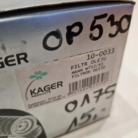 SAAB 900 9000 9-3 9-5 FILTR OLEJU KAGER 10-0033