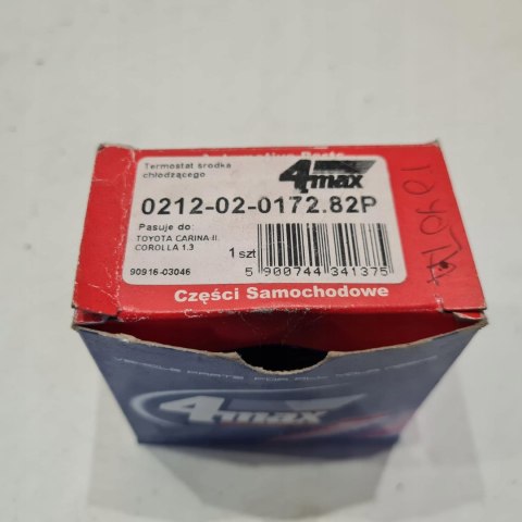 TOYOTA AVENSIS T22 1.6 1.8 2.0 TERMOSTAT 4MAX 0212-02-0172.82P TOYOTA AVENSIS T22 1.6 1.8 2.0 TERMOSTAT 4MAX 0212-02-0172.82P