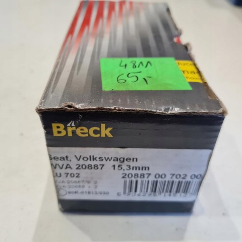 VW GOLF I II JETTA I II KLOCKI HAMULCOWE BRECK 20887 00 702 00 VW GOLF I II JETTA I II KLOCKI HAMULCOWE BRECK 20887 00 702 00