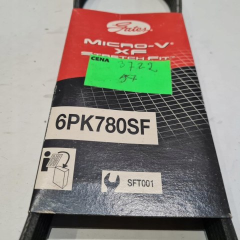 CITROEN C3 C4 PEUGEOT 207 307 1.4 1.6 HDI PASEK KLINOWY GATES 6PK780SF