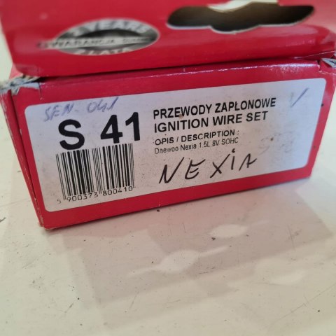 DAEWOO NEXIA 1.5 PRZEWODY ZAPŁONOWE SENTECH S41 DAEWOO NEXIA 1.5 PRZEWODY ZAPŁONOWE SENTECH S41