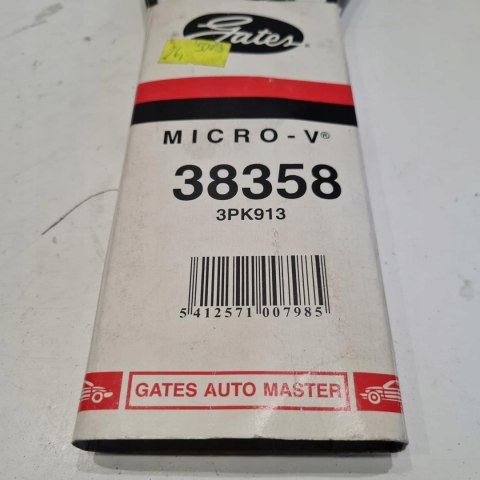 FIAT BARVO BRAVA 1.2 16V PASEK KLINOWY GATES 3PK913 FIAT BARVO BRAVA 1.2 16V PASEK KLINOWY GATES 3PK913