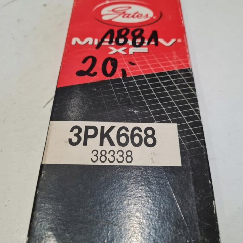 FIAT BARVO BRAVA MAREA MULTIPLA 1.6 16V PASEK KLINOWY GATES 3PK668 FIAT BARVO BRAVA MAREA MULTIPLA 1.6 16V PASEK KLINOWY GATES 3PK668