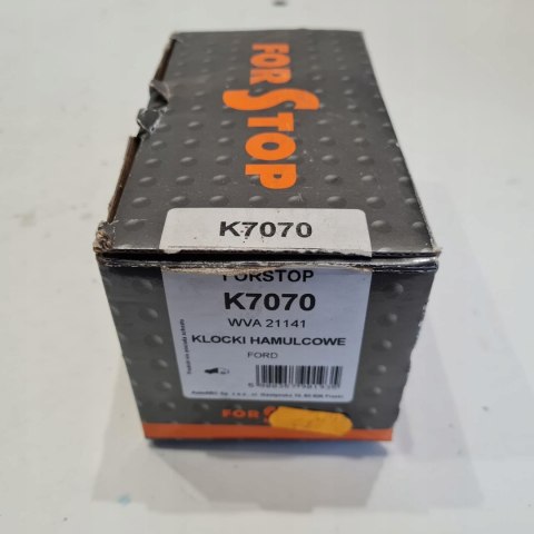 FORD TRANSIT 85-92 KLOCKI HAMULCOWE FORSTOP K7070 WVA 21141 FORD TRANSIT 85-92 KLOCKI HAMULCOWE FORSTOP K7070 WVA 21141