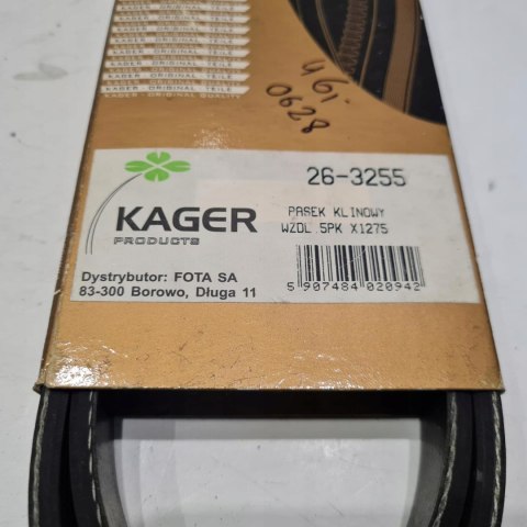 MERCEDES KLASA A W168 A160 A170 CDI PASEK KLINOWY KAGER 26-3255 MERCEDES KLASA A W168 A160 A170 CDI PASEK KLINOWY KAGER 26-3255