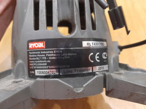 RYOBI RLT430CES OSŁONA OBUDOWA BĘBEN RĄCZKA GAZU RYOBI RLT430CES OSŁONA OBUDOWA BĘBEN RĄCZKA GAZU