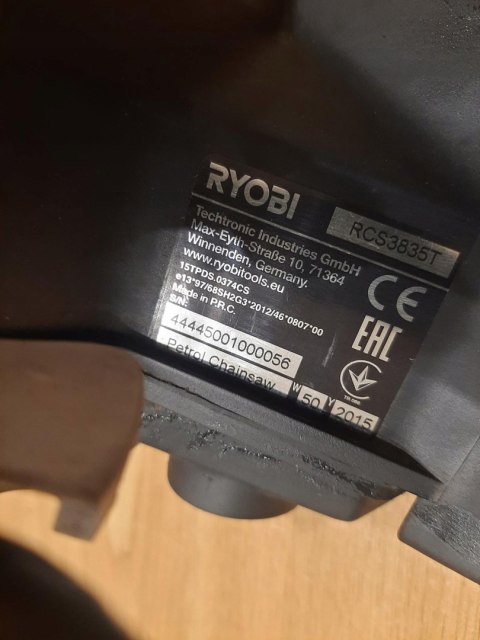 RYOBI RCS3835T RĄCZKA GAZU RĘKOJEŚĆ UCHWYT OBUDOWA RYOBI RCS3835T RĄCZKA GAZU RĘKOJEŚĆ UCHWYT OBUDOWA