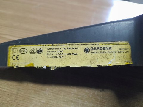 GARDENA 450 DUO L OSŁONA OBUDOWA POKRYWA GARDENA 450 DUO L OSŁONA OBUDOWA POKRYWA
