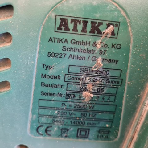 ATIKA SBH 2500 OSŁONA OBUDOWA KORPUS RĄCZKA ATIKA SBH 2500 OSŁONA OBUDOWA KORPUS RĄCZKA