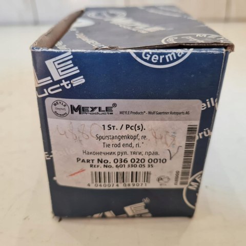 MERCEDES G W460 461 463 T1 KOŃCÓWKA DRĄŻKA KIEROWNICZEGO MEYLE 0360200010 MERCEDES G W460 461 463 T1 KOŃCÓWKA DRĄŻKA KIEROWNICZEGO MEYLE 0360200010