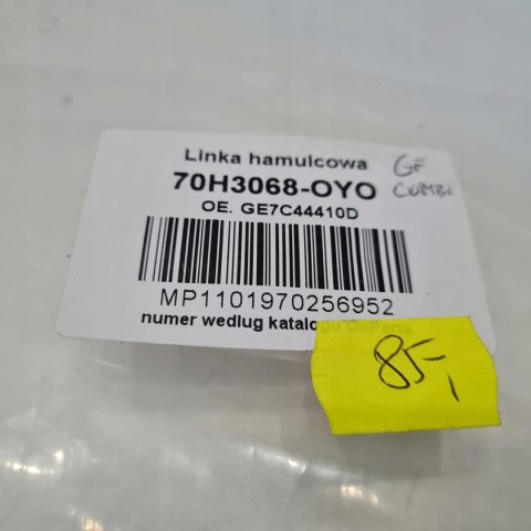MAZDA 323 BJ LINKA HAMULCA RĘCZNEGO PRAWA 70H3068-OYO MAZDA 323 BJ LINKA HAMULCA RĘCZNEGO PRAWA 70H3068-OYO