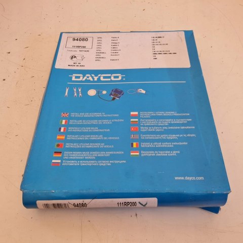 OPEL ASTRA F KADETT E VECTRA A 1.8 2.0 PASEK ROZRZĄDU DAYCO 94080 OPEL ASTRA F KADETT E VECTRA A 1.8 2.0 PASEK ROZRZĄDU DAYCO 94080